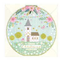 With Love Round Christening Card Sajaroo Gifts