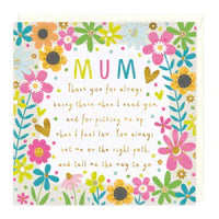 Thank You Mum Mother's Day Card Sajaroo Gifts