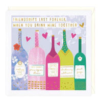 Wine Together Friends Forever Just To Say Card Sajaroo Gifts