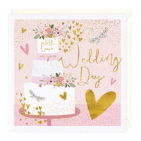 Rose Cake Wedding Card Sajaroo Gifts