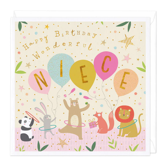 Wonderful Niece Birthday Card Sajaroo Gifts