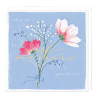 Delicate Flowers Mother's Day Card Sajaroo Gifts