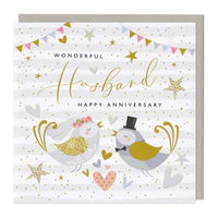 Wonderful Husband Anniversary Card Sajaroo Gifts