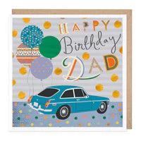 Classic Car Dad Birthday Card Sajaroo Gifts