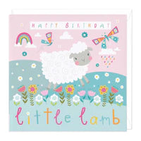 Little Lamb Children's Birthday Card Sajaroo Gifts