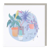 Cactus and Parrot Just To Say Card Sajaroo Gifts