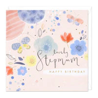 Lovely Step Mum Birthday Card Sajaroo Gifts