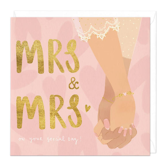 Mrs & Mrs Wedding Card Sajaroo Gifts