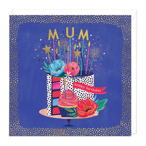 Mum cake Birthday Card Sajaroo Gifts