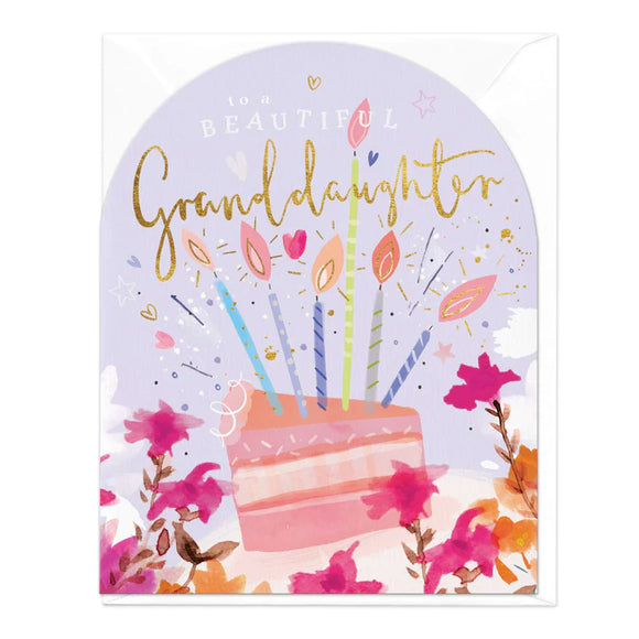 To A Beautiful Granddaughter Birthday Card Sajaroo Gifts