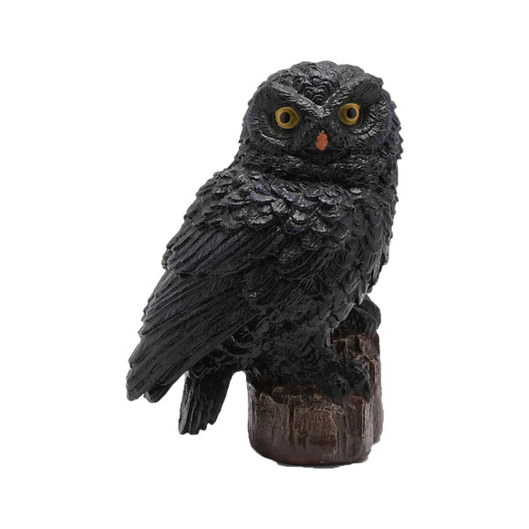 BLACK OWL FIGURINE Sajaroo Gifts