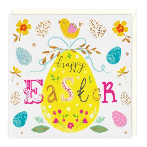 Ornate Egg Happy Easter Card