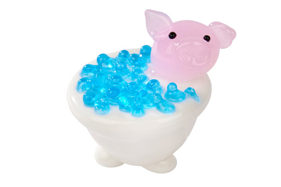 GLASS PIG IN BATH Sajaroo Gifts