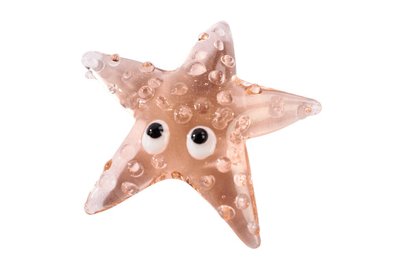 GLASS BOBBLY PINK STARFISH WITH EYES Sajaroo Gifts