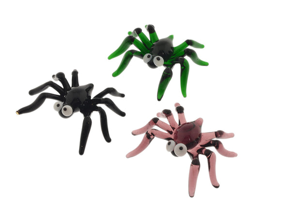 GLASS SPIDER WITH BIG EYES Sajaroo Gifts