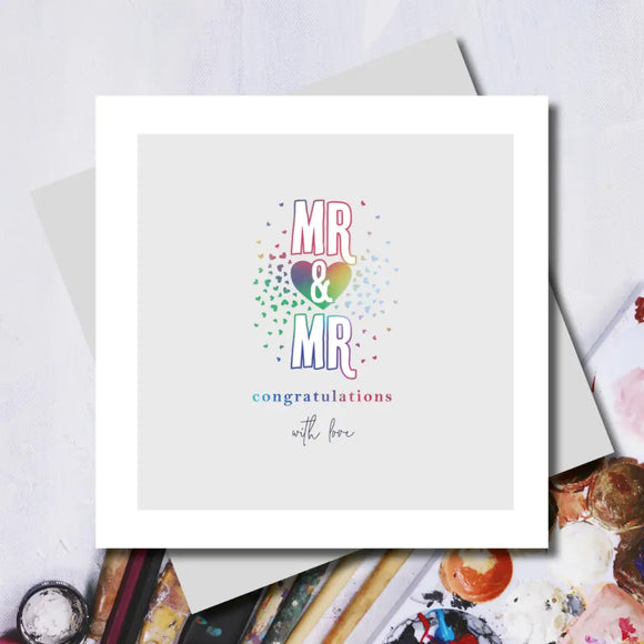 Bowden Shines Mr & Mr Greetings Card