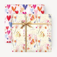 Bubble & Hearts Wrapping Paper Sajaroo Gifts