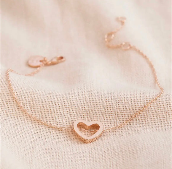 Delicate Open Heart Bracelet Sajaroo Gifts