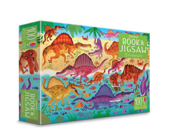 Book & Jigsaw 100 Piece Dinosaur 6+ Sajaroo Gifts