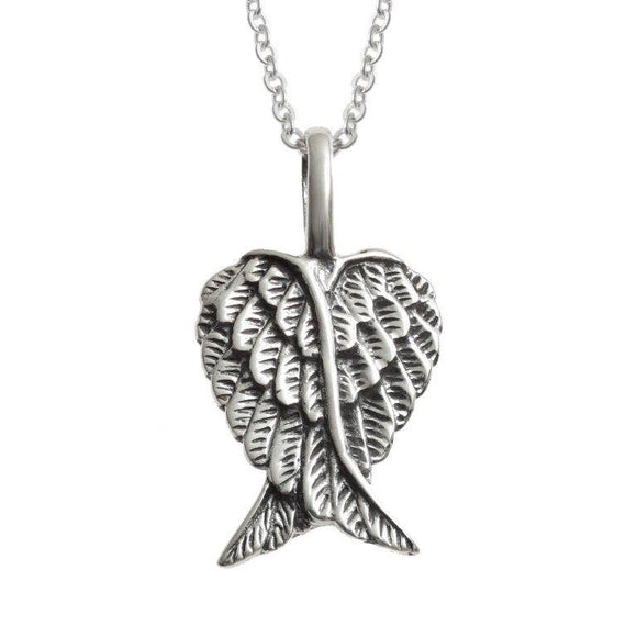 Angel Wings Dainty Pendant Silver Jewellery Cavern Wholesale