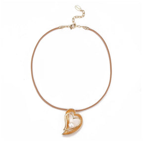 Gold Kaba heart necklace Sajaroo Gifts