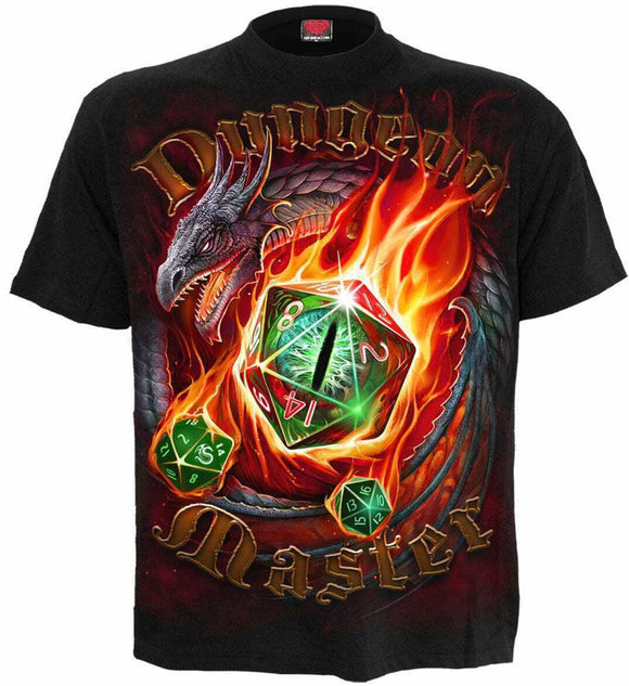 SPIRAL DUNGEON MASTER - T-Shirt Black Sajaroo Gifts