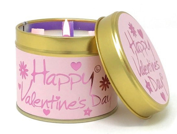 Lily-Flame Happy Valentine's Day Scented Candle Tin Sajaroo Gifts