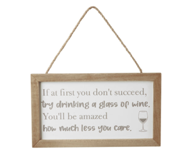 'If at first you don't succeed...' framed sign Sajaroo Gifts