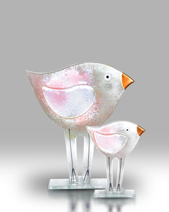 Nobile Glass Large Pink Bird Sajaroo Gifts