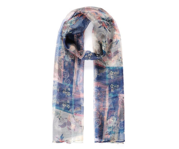 Long Soft Ladies Scarf With Printed Design Sajaroo Gifts
