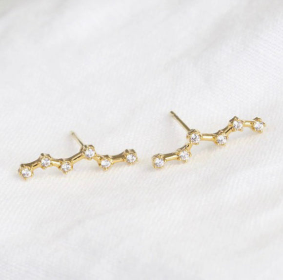 Gold Constellation Stud Earrings Sajaroo Gifts