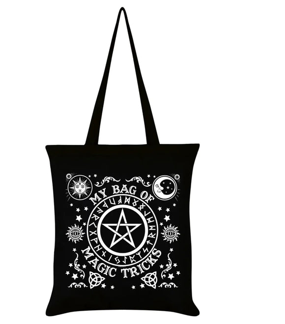 My Bag Of Magic Tricks Black Tote Bag Sajaroo Gifts