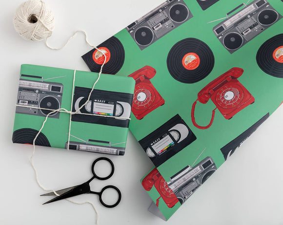 Boombox Gift Wrap | Wrapping Paper Sheets | Craft Paper You've got pen on your face