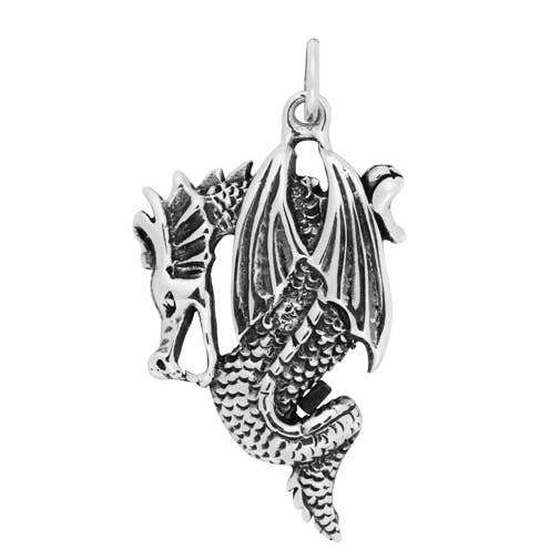 Lovely Silver Dragon Pendant Silver Jewellery Cavern Wholesale