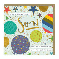 Wonderful Brilliant Son Birthday Card Sajaroo Gifts