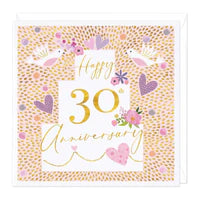 Happy 30th Anniversary Card Sajaroo Gifts
