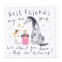 Best Friends Are Listening Just To Say Card Sajaroo Gifts