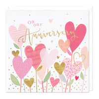With Love On Our Anniversary Card Sajaroo Gifts