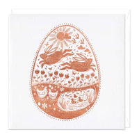 Easter Bunny Egg Foil Card Sajaroo Gifts