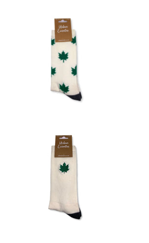 2pk Unisex Leaf Sports Socks Sajaroo Gifts
